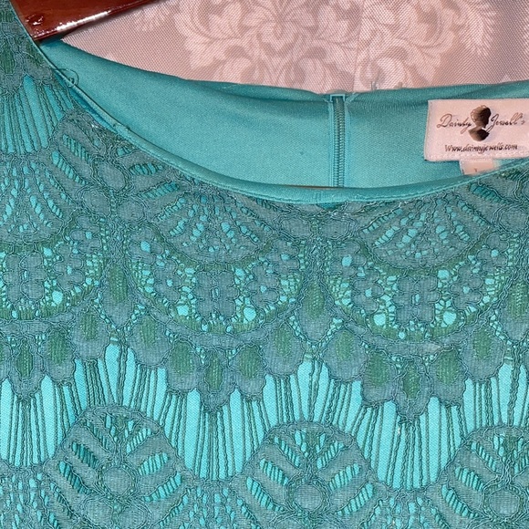❌SOLD❌TEAL A NIGHT IN PARIS DRESS - Picture 5 of 5